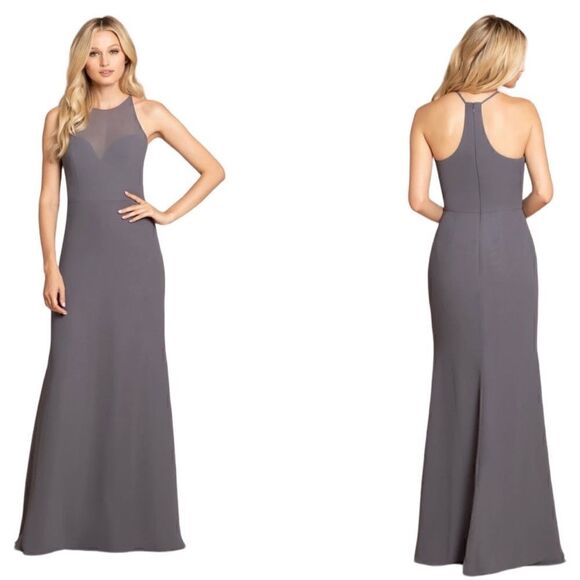 Hayley Paige Occasions Dresses & Skirts - Hayley Paige Occasions Gray Sleeveless Gown